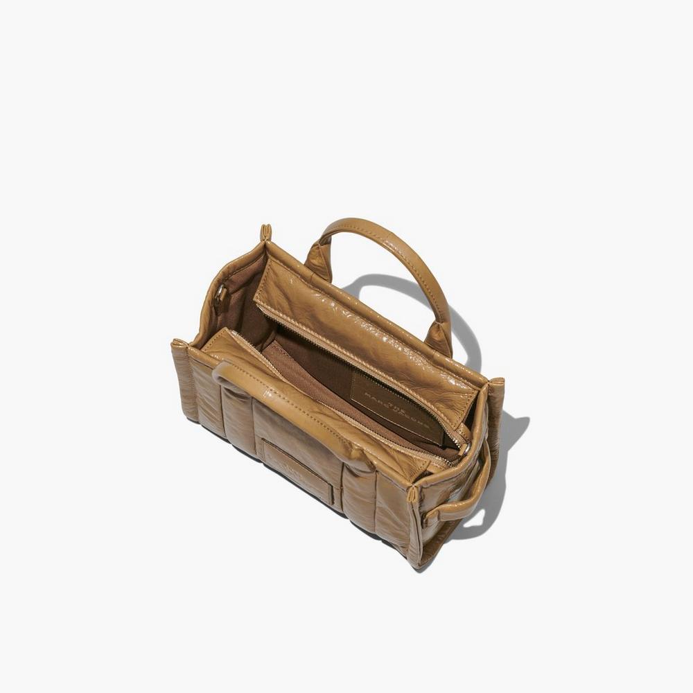 Marc Jacobs Shiny Crinkle Mini Tote Mini Tašky Damske Svetlo Hnede | LTXS-78925