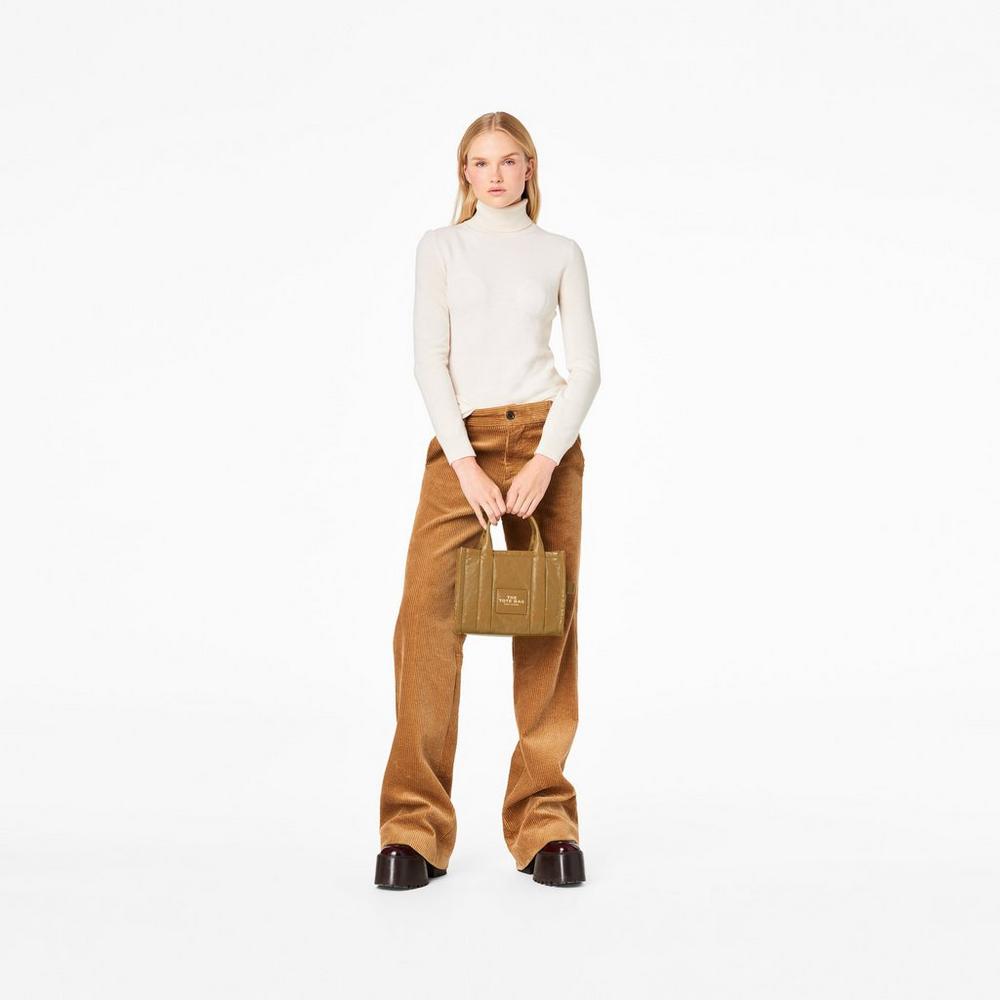 Marc Jacobs Shiny Crinkle Mini Tote Mini Tašky Damske Svetlo Hnede | LTXS-78925