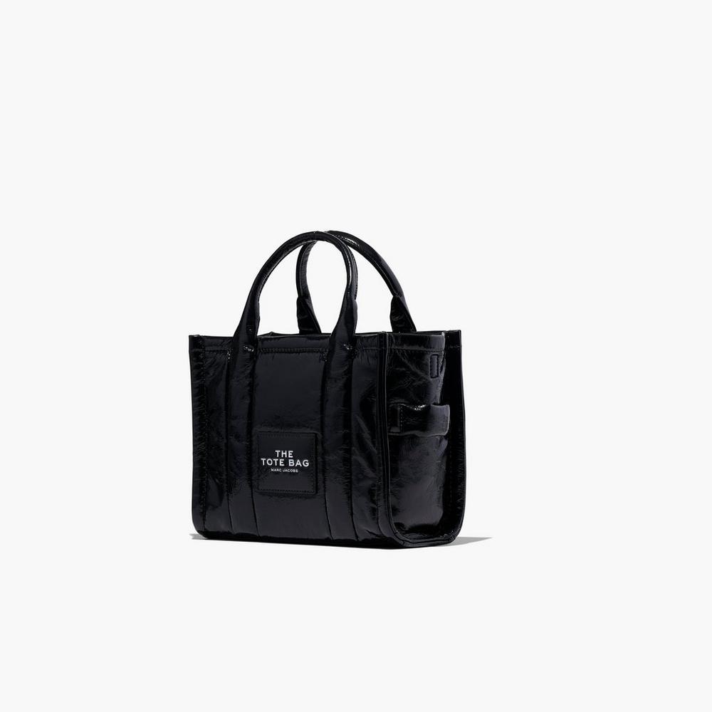 Marc Jacobs Shiny Crinkle Mini Tote Prenosná Taška Damske Čierne | LBIH-06721