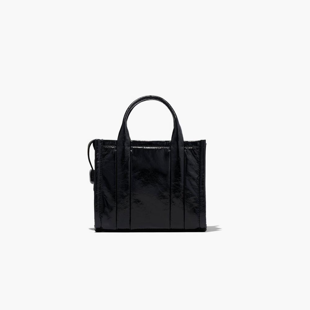 Marc Jacobs Shiny Crinkle Mini Tote Prenosná Taška Damske Čierne | LBIH-06721