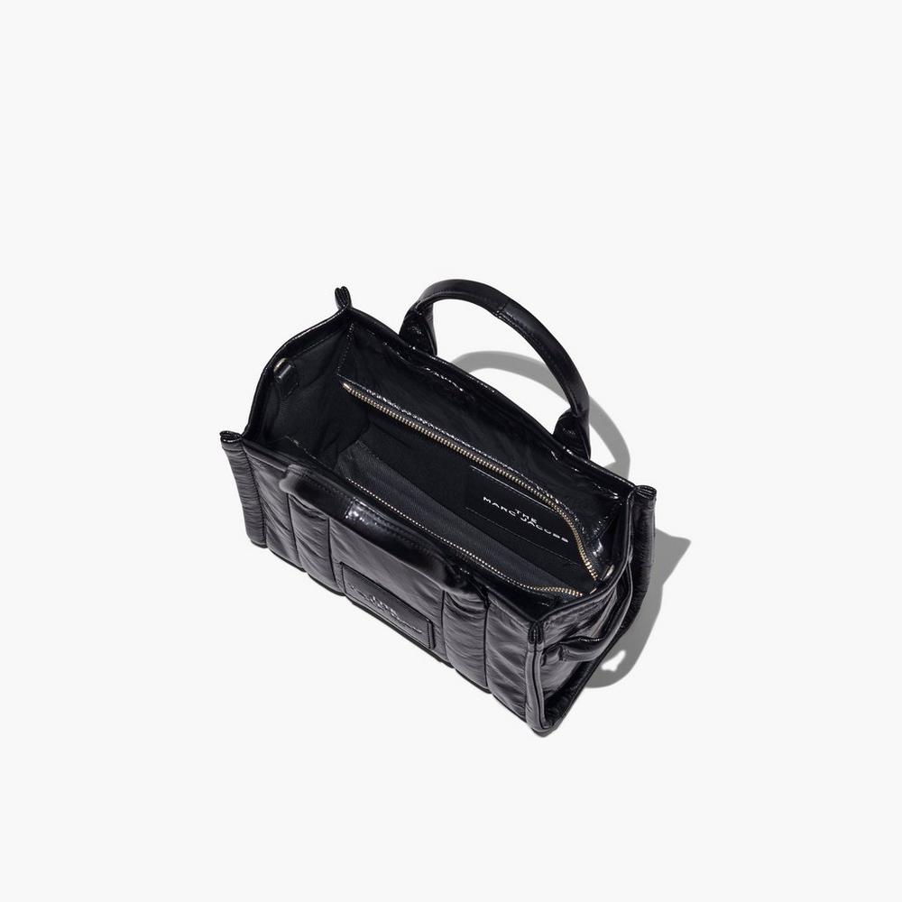 Marc Jacobs Shiny Crinkle Mini Tote Prenosná Taška Damske Čierne | LBIH-06721