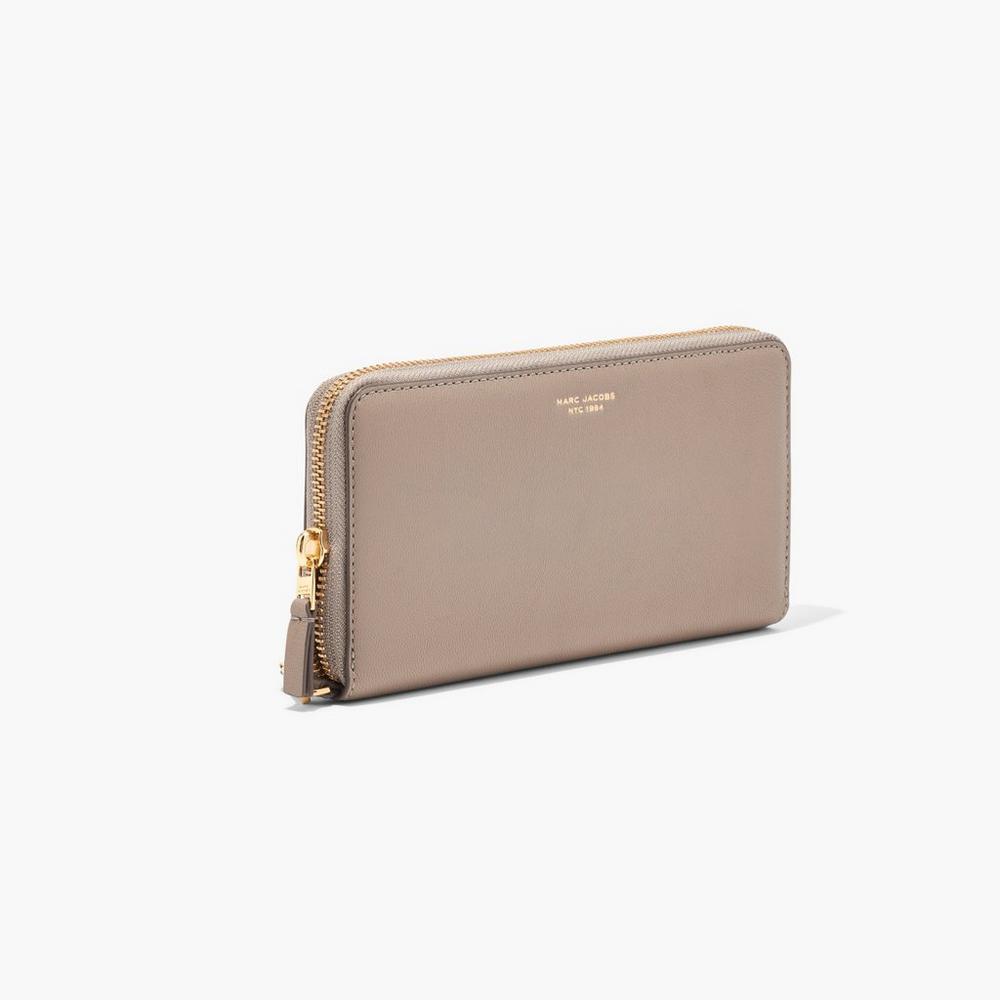 Marc Jacobs Slim 84 Continental Wristlet Velke Penazenky Damske Hnede | CUJZ-89502
