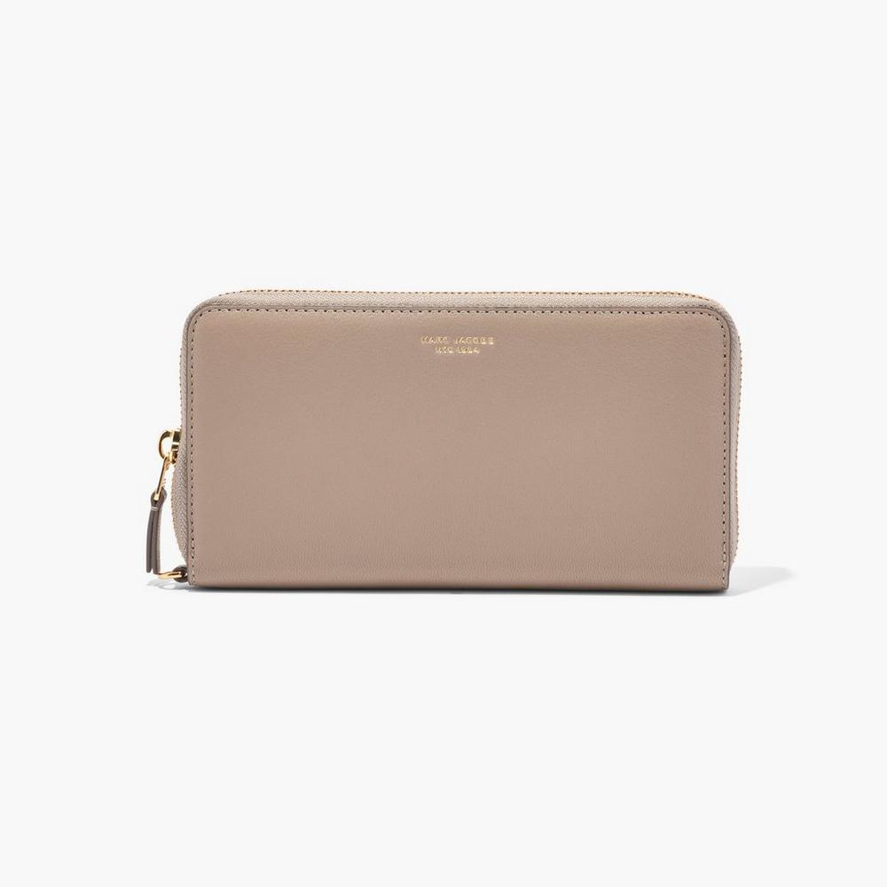 Marc Jacobs Slim 84 Continental Wristlet Velke Penazenky Damske Hnede | CUJZ-89502