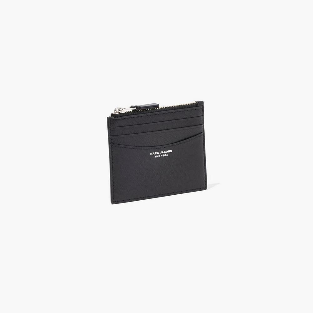 Marc Jacobs Slim 84 Zip Puzdro Na Kartu Damske Čierne | IMES-62175