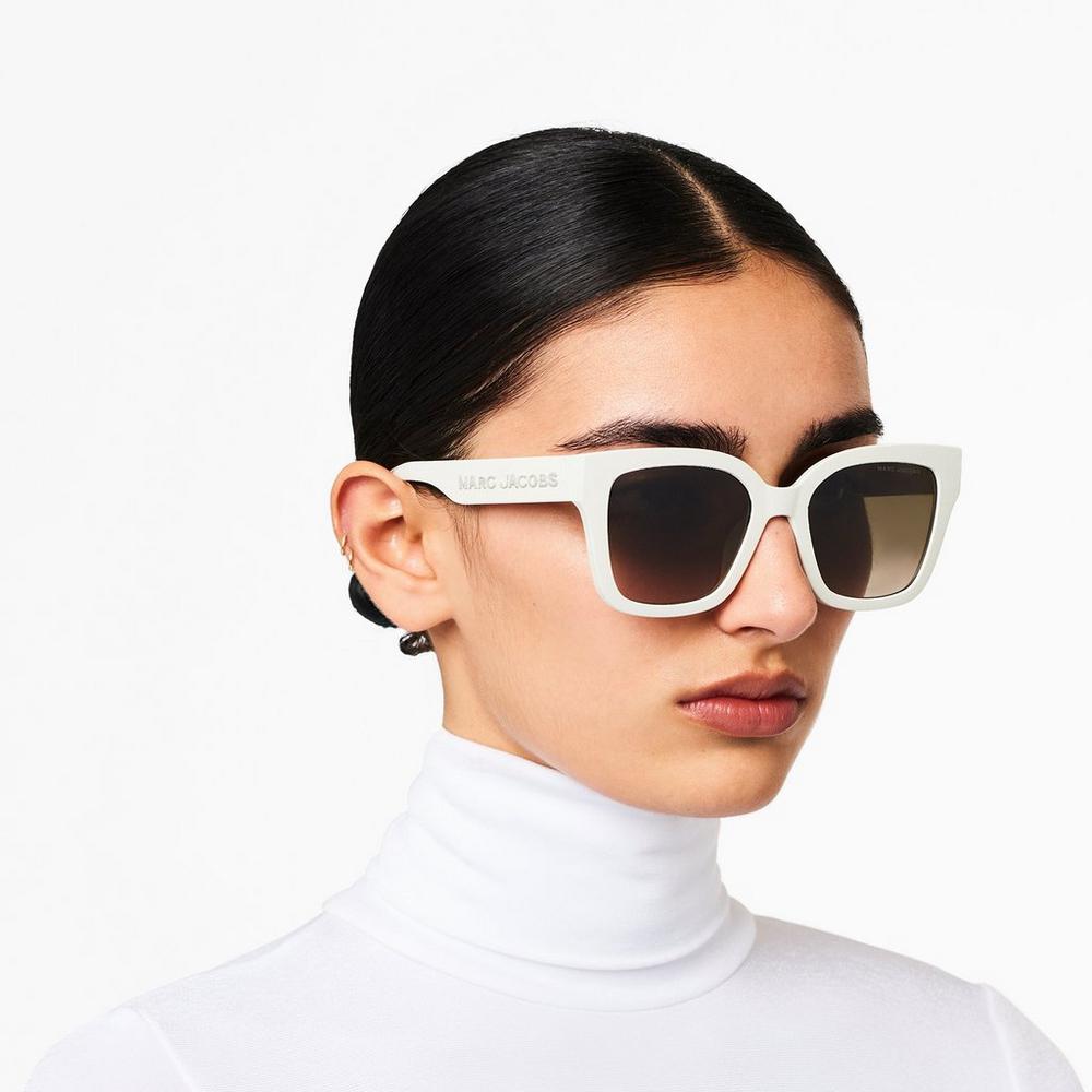 Marc Jacobs Square Slnecne Okuliare Damske Ivory | QABZ-42381
