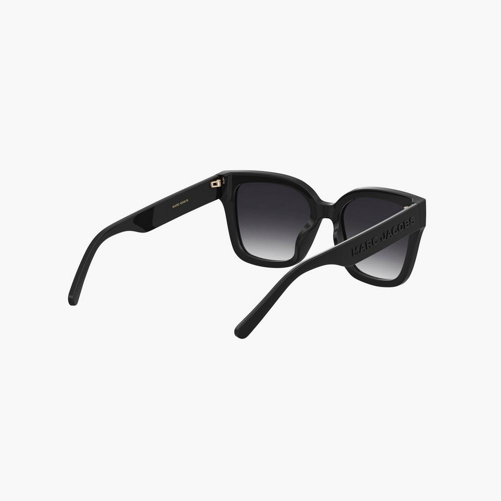 Marc Jacobs Square Slnecne Okuliare Damske Čierne | THGP-49502