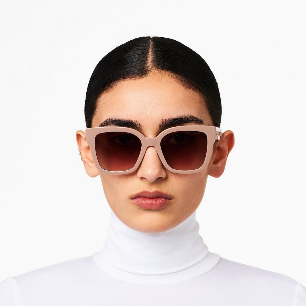 Marc Jacobs Square Slnecne Okuliare Damske Béžové | YTBG-20395