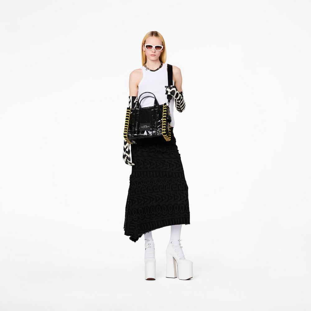 Marc Jacobs Tarp Medium Tote Prenosná Taška Damske Čierne | PWTH-96328