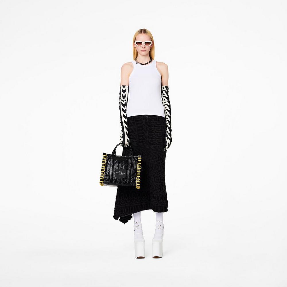 Marc Jacobs Tarp Medium Tote Prenosná Taška Damske Čierne | PWTH-96328
