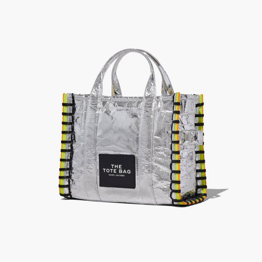 Marc Jacobs Tarp Medium Tote Prenosná Taška Damske Strieborne | SNIP-94835