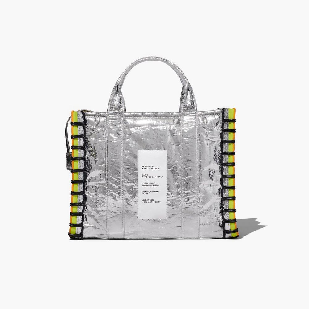 Marc Jacobs Tarp Medium Tote Prenosná Taška Damske Strieborne | SNIP-94835