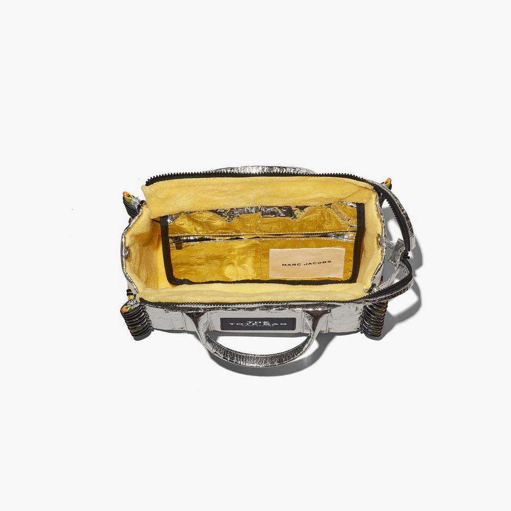 Marc Jacobs Tarp Medium Tote Prenosná Taška Damske Strieborne | SNIP-94835