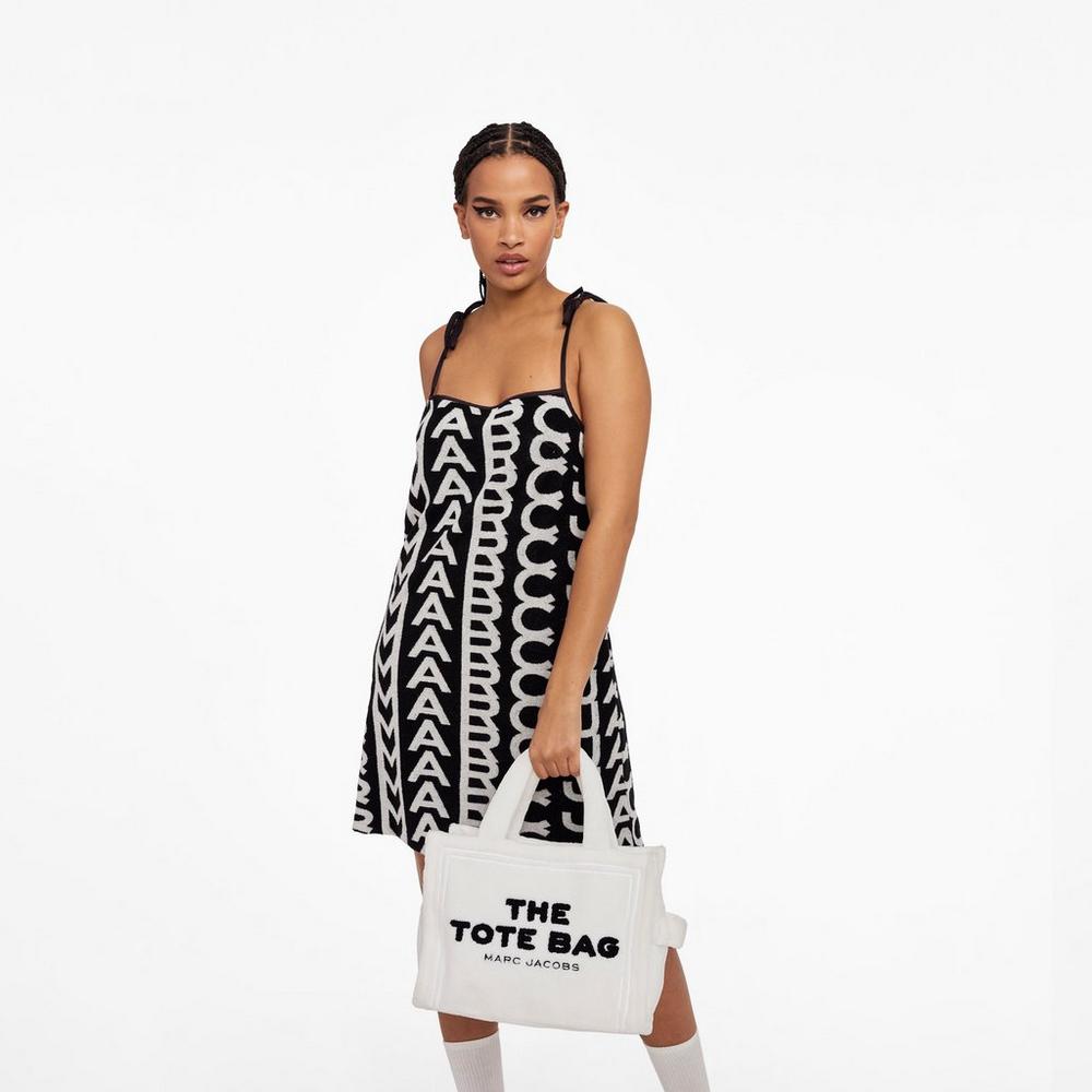 Marc Jacobs Terry Medium Prenosná Taška Damske Biele | ANIK-37256