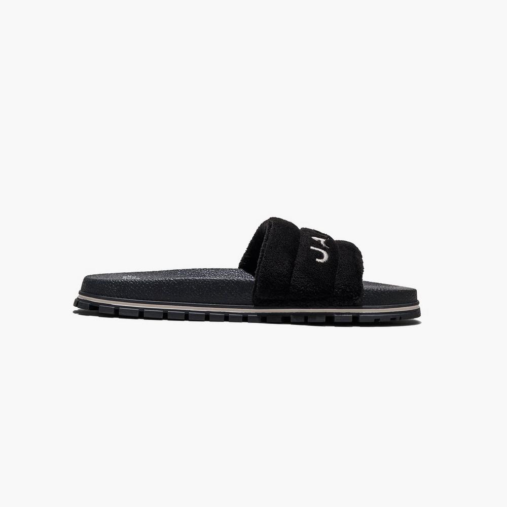 Marc Jacobs Terry Slide Damske Čierne | EUQA-90248