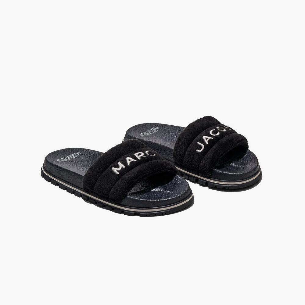 Marc Jacobs Terry Slide Damske Čierne | EUQA-90248