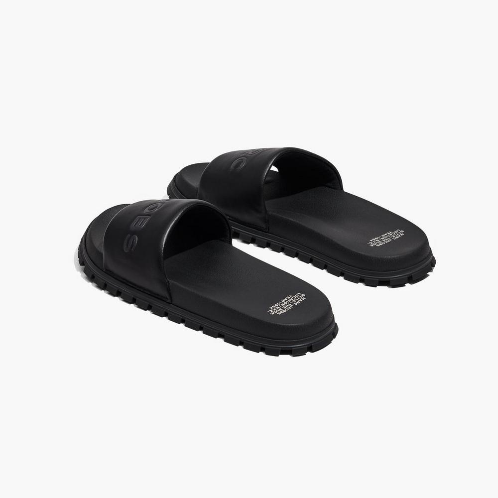 Marc Jacobs The Slide Damske Čierne | WTJP-75031