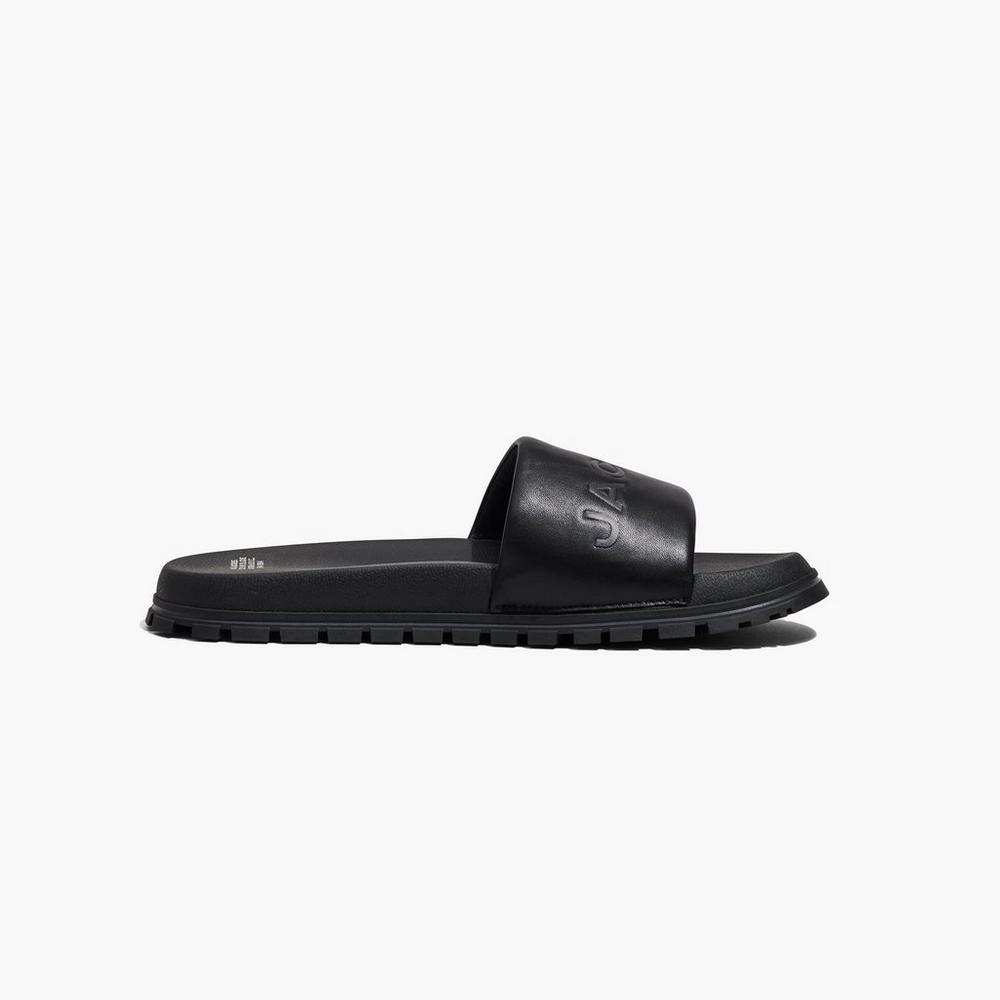 Marc Jacobs The Slide Damske Čierne | WTJP-75031