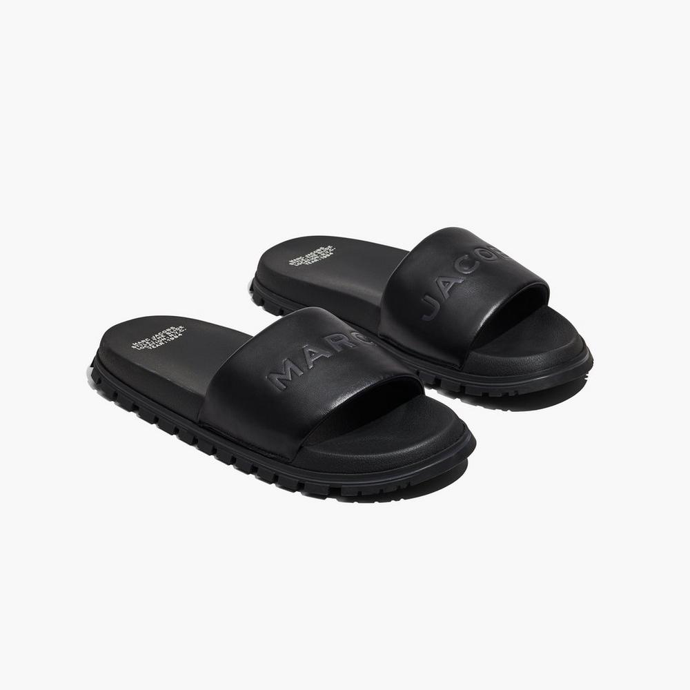 Marc Jacobs The Slide Damske Čierne | WTJP-75031