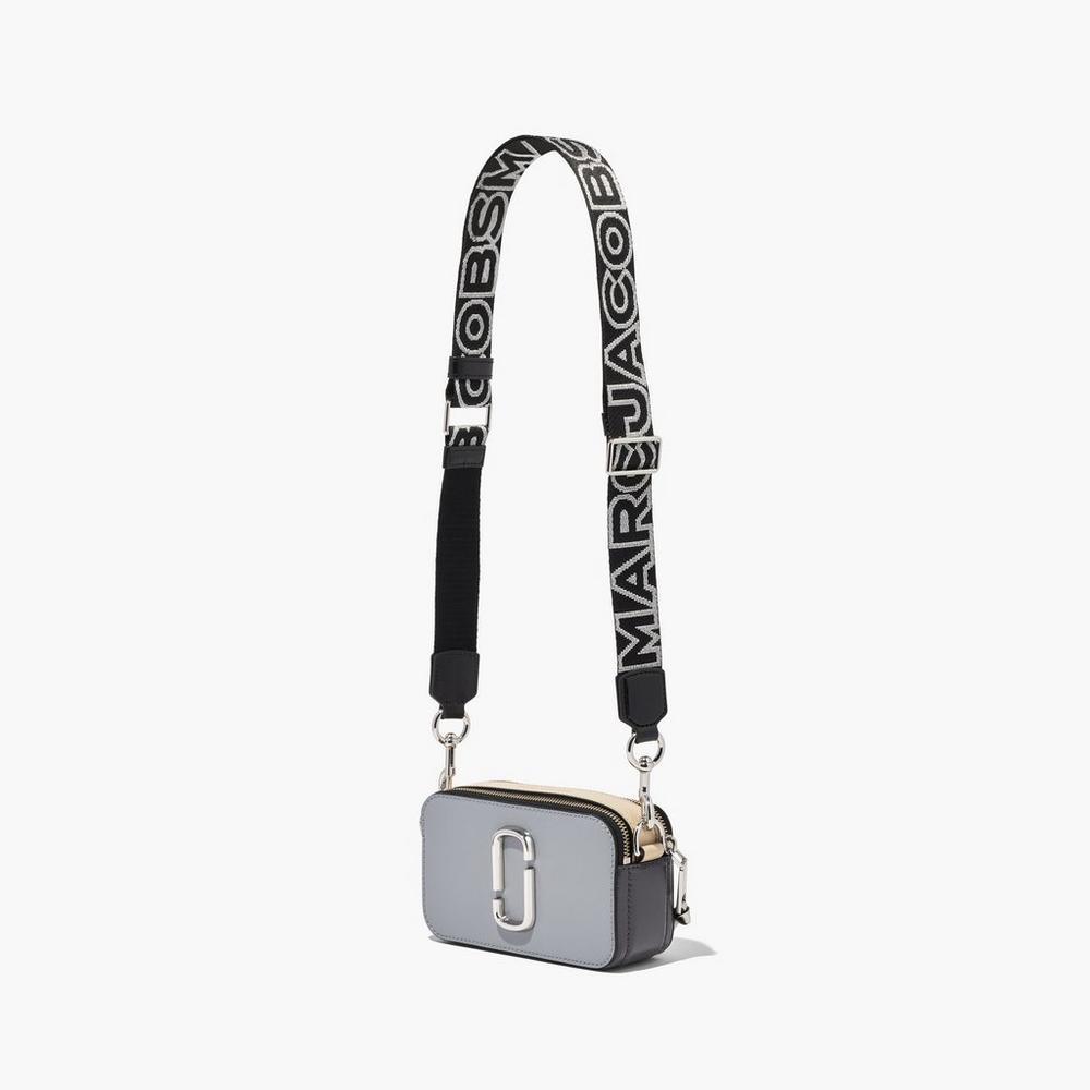 Marc Jacobs Thin Outline Logo Webbing Strap Damske Čierne Strieborne | VUAC-64152