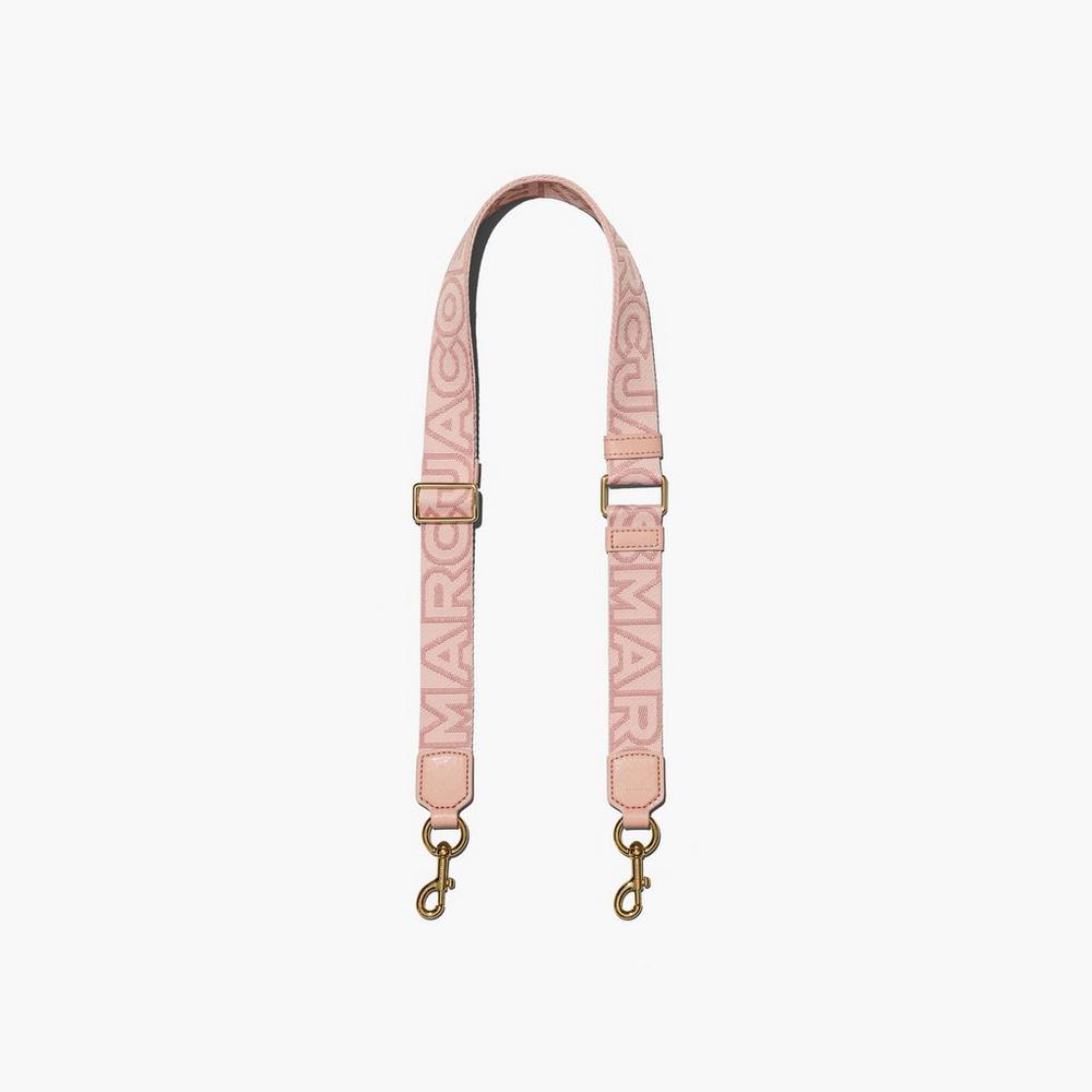Marc Jacobs Thin Outline Logo Webbing Strap Damske Ruzove Viacfarebný | ZRME-27835