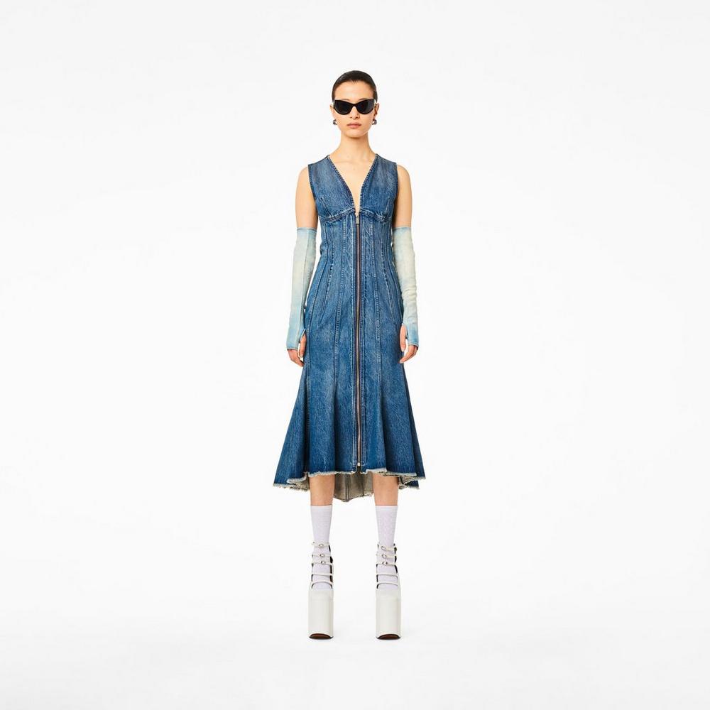 Marc Jacobs Wave Denim Saty Damske Modre | EBWK-16274