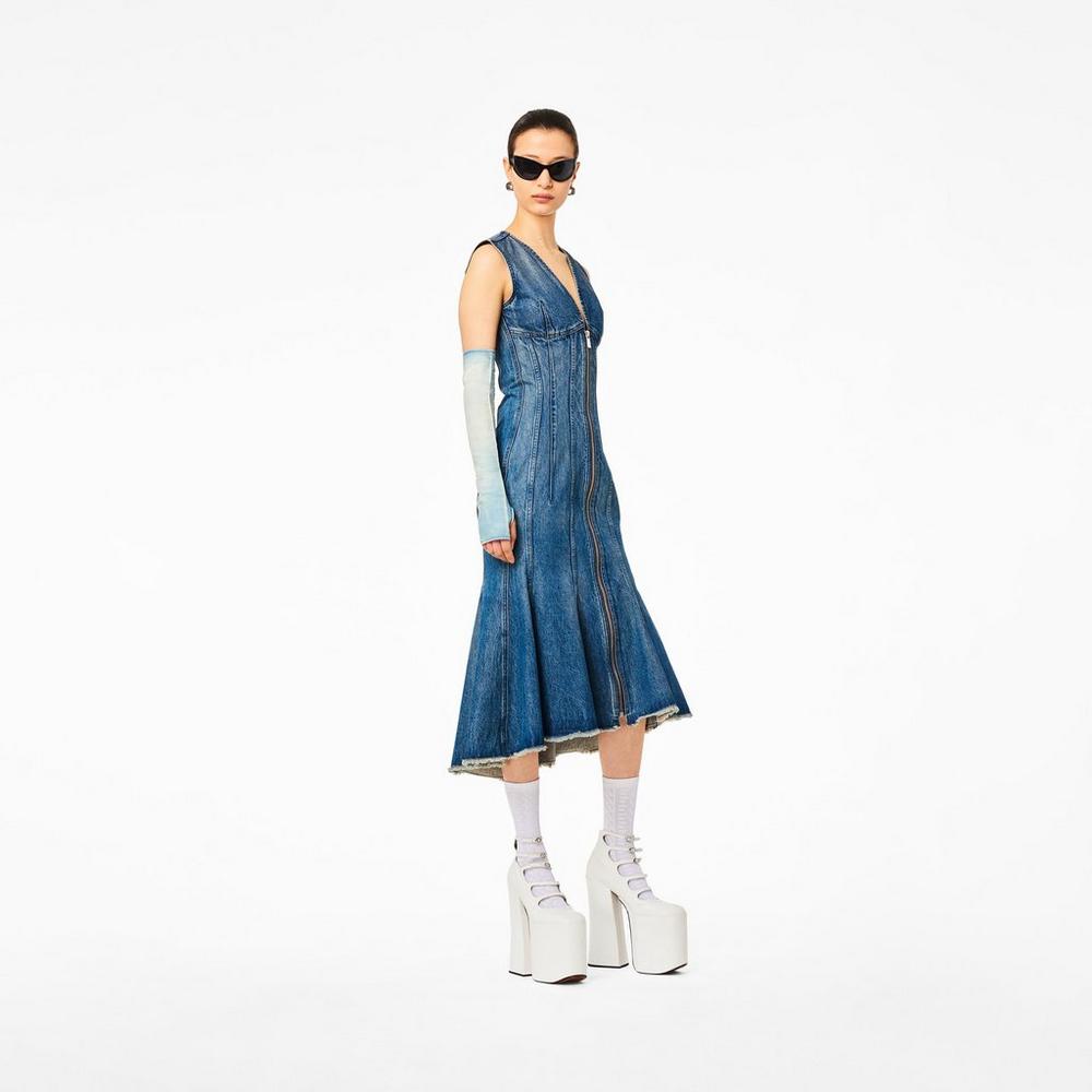Marc Jacobs Wave Denim Saty Damske Modre | EBWK-16274