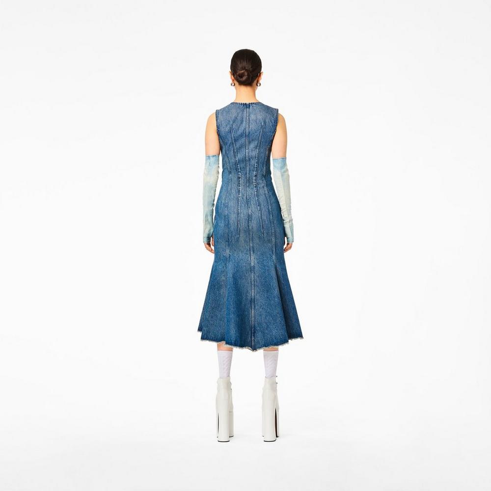 Marc Jacobs Wave Denim Saty Damske Modre | EBWK-16274