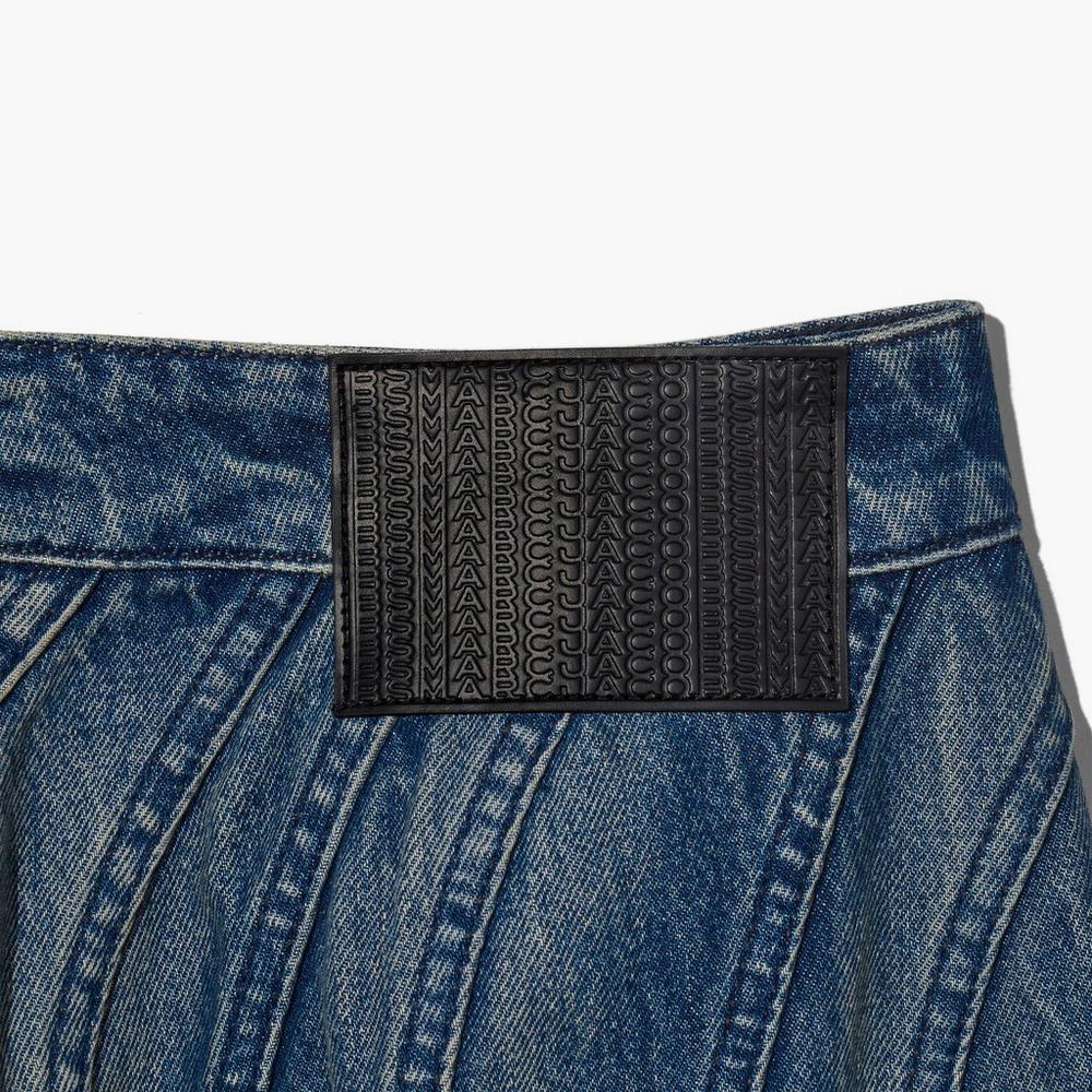 Marc Jacobs Wave Denim Sukne Damske Modre | XTIW-82160