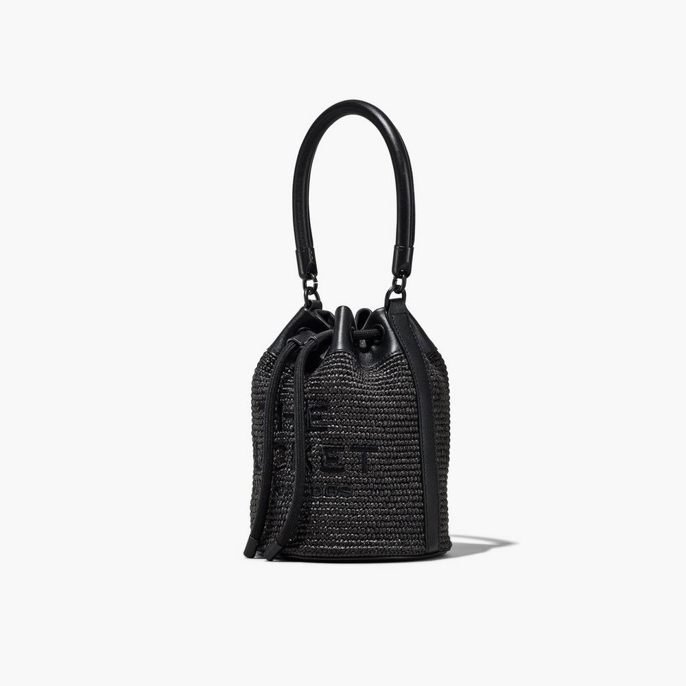 Marc Jacobs Woven DTM Taška Na Vedro Damske Čierne | RZYH-59478