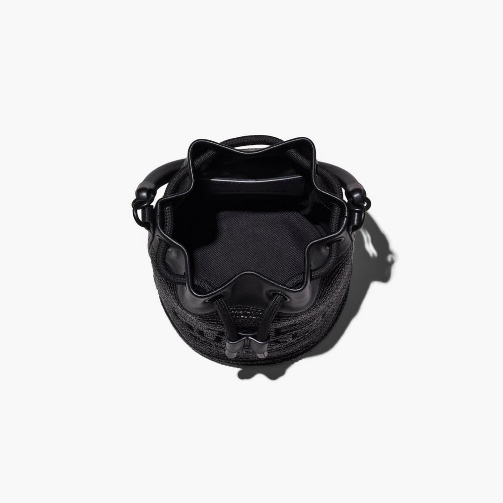 Marc Jacobs Woven DTM Taška Na Vedro Damske Čierne | RZYH-59478