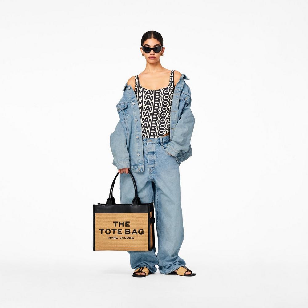 Marc Jacobs Woven Large Prenosná Taška Damske Navajowhite | DNUV-96130