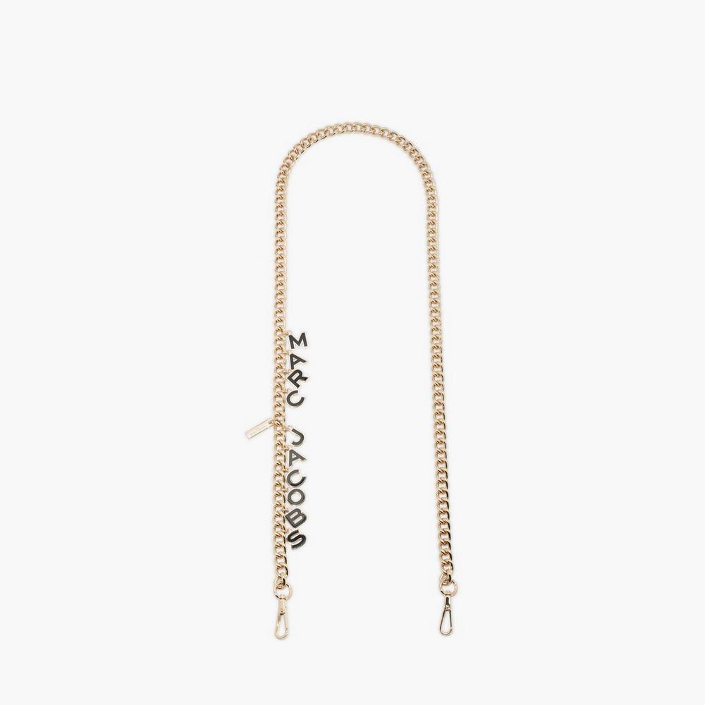 Marc Jacobs Charm Chain Crossbody Strap Damske Čierne Zlate | NRHO-86193