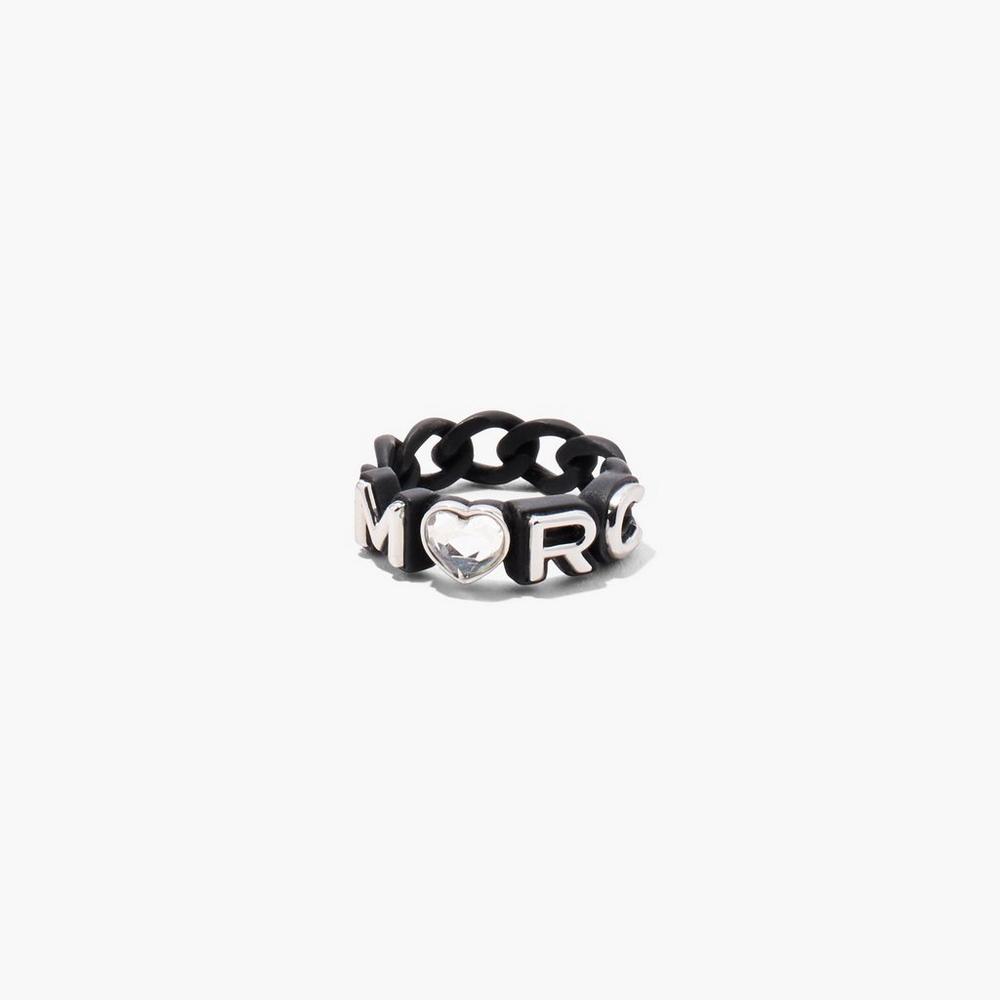 Marc Jacobs Charmed Marc Chain Prstene Damske Čierne Viacfarebný | TYNQ-29305