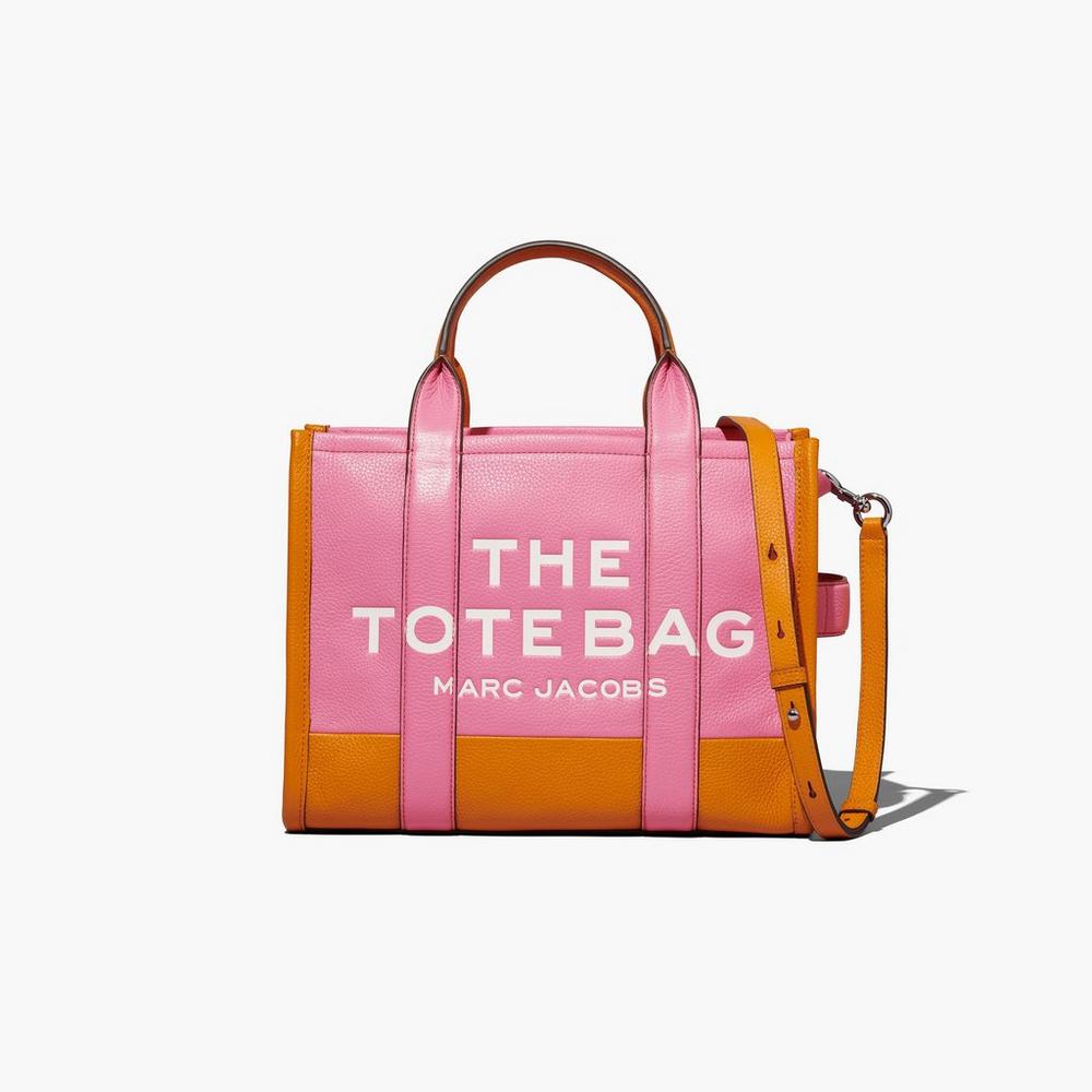 Marc Jacobs Colorblock Medium Prenosná Taška Damske Ruzove Viacfarebný | VQUH-63085