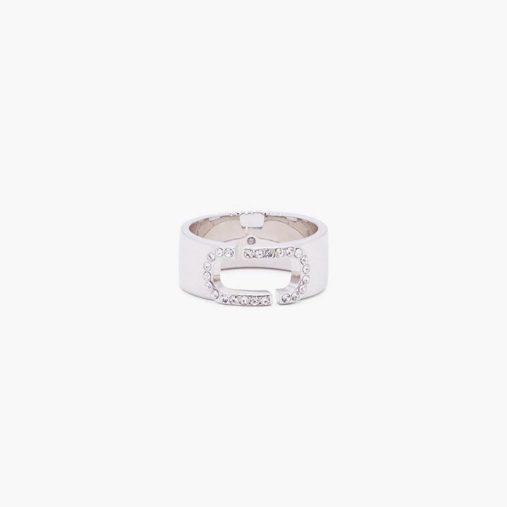 Marc Jacobs J Marc Crystal Prstene Damske Strieborne | VJAX-92483