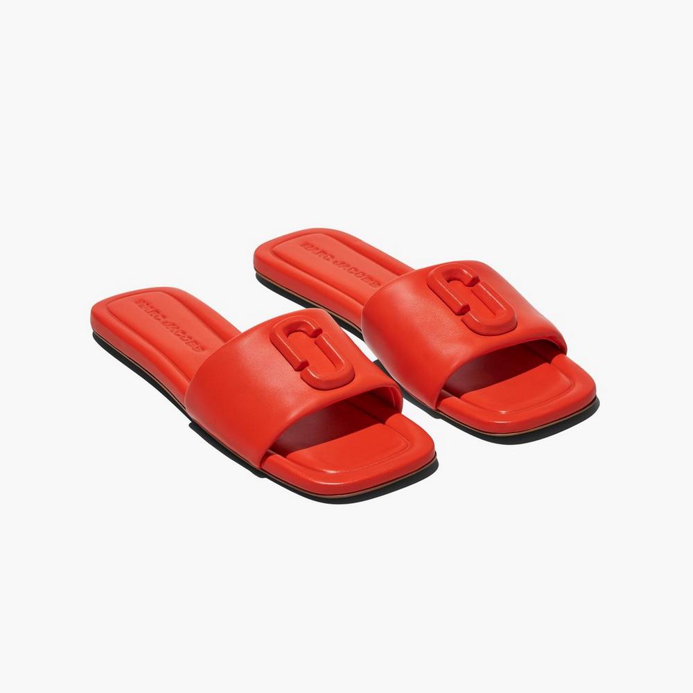 Marc Jacobs J Marc Leather Sandále Damske Oranžové | FOLW-74915