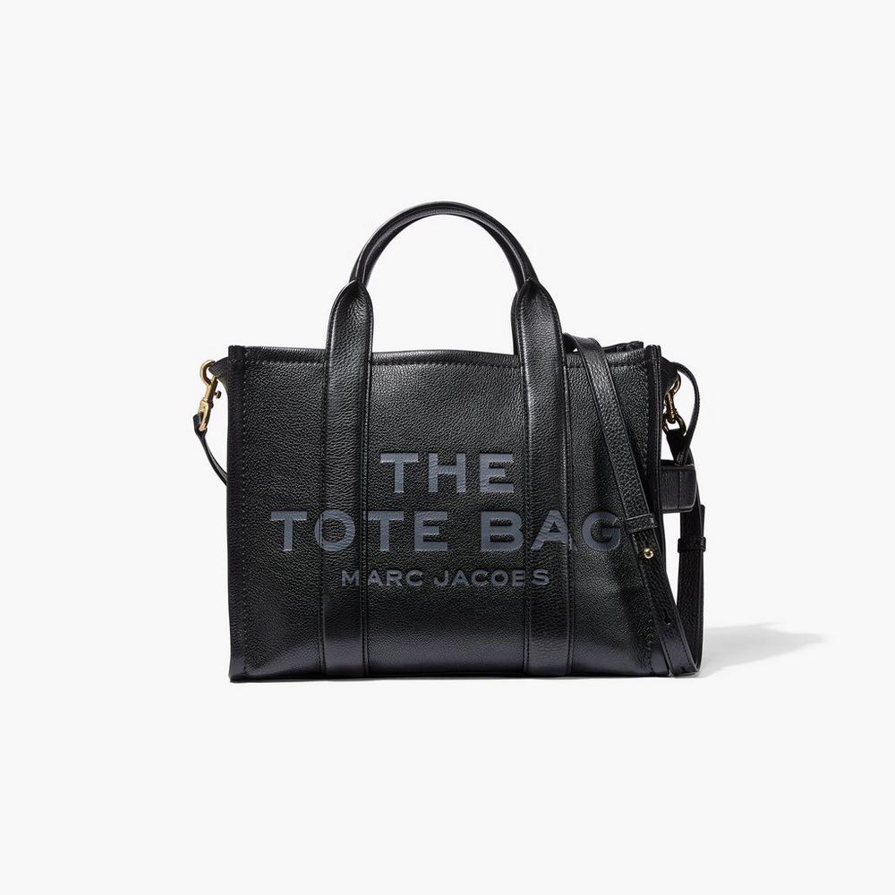 Marc Jacobs Leather Medium Prenosná Taška Damske Čierne | GVLJ-23086