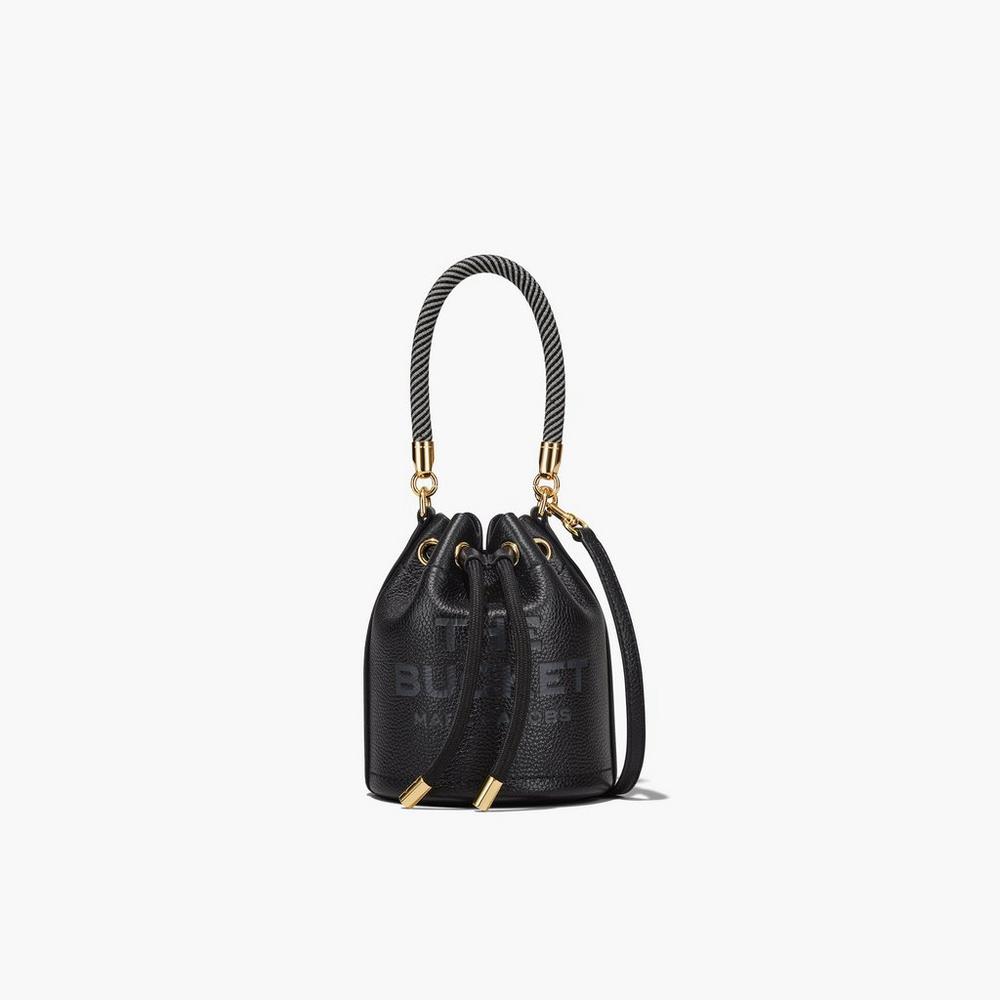 Marc Jacobs Leather Micro Taška Na Vedro Damske Čierne | JMAH-45867