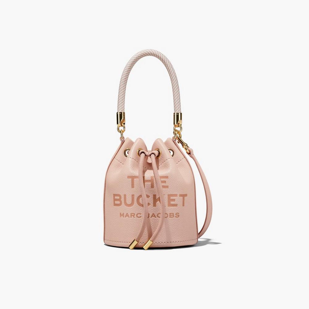 Marc Jacobs Leather Taška Na Vedro Damske Ruzove | AVUR-07198