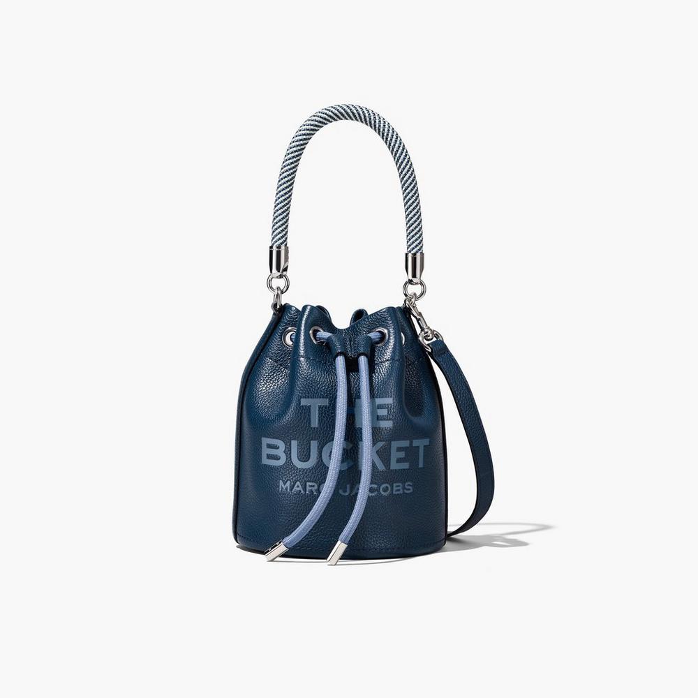 Marc Jacobs Leather Taška Na Vedro Damske Modre | JYFG-30742