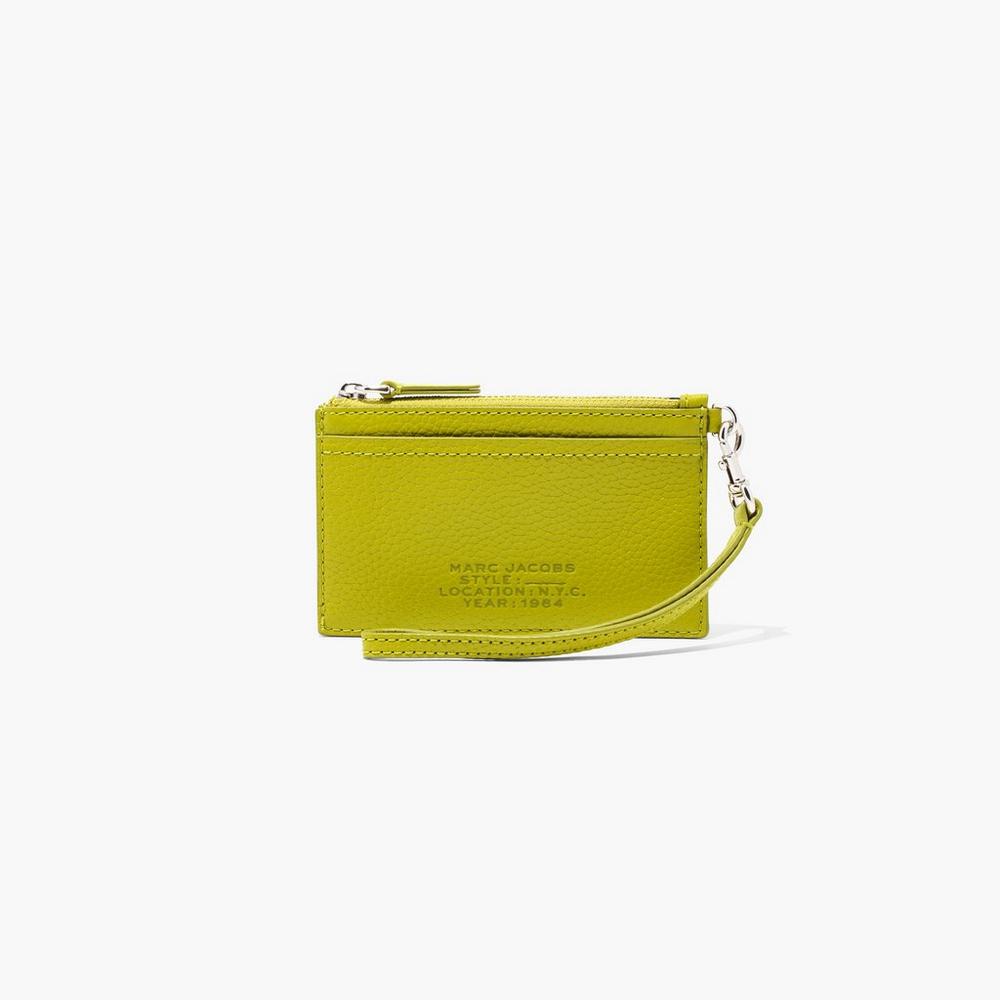 Marc Jacobs Leather Top Zip Wristlet Male Penazenky Damske Doderblue | LMUH-31258