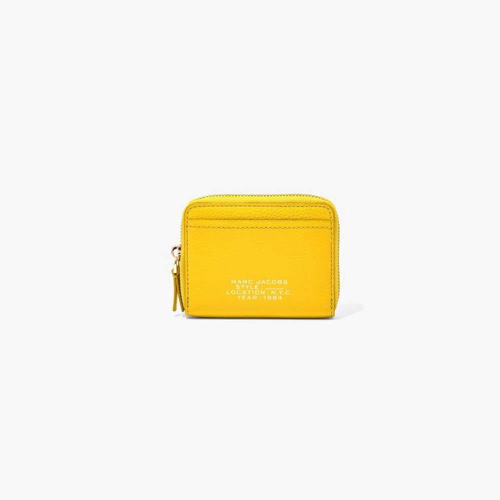 Marc Jacobs Leather Zip Around Male Penazenky Damske Žlté | GHNV-59132