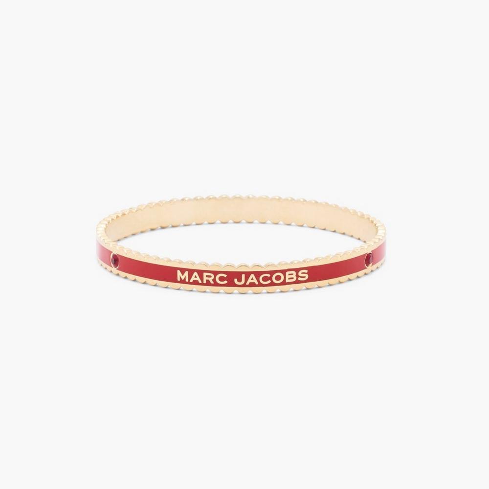 Marc Jacobs Medallion Scalloped Naramky Damske Červené Zlate | TUND-35126