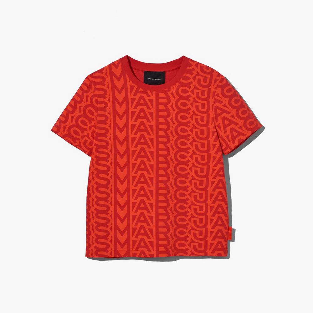 Marc Jacobs Monogram Baby Tee Tricko Damske Oranžové Červené | SEJF-43562