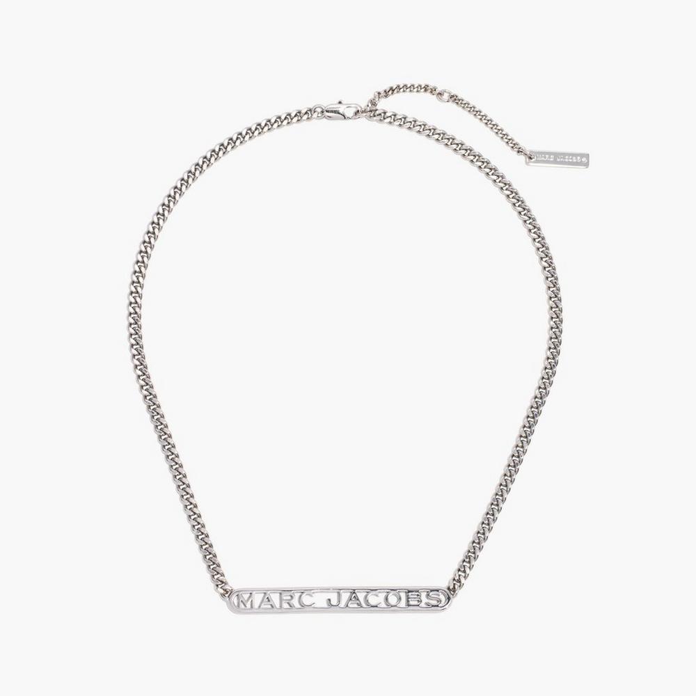 Marc Jacobs Monogram Chain Náhrdelník Damske Strieborne | XNVC-19537