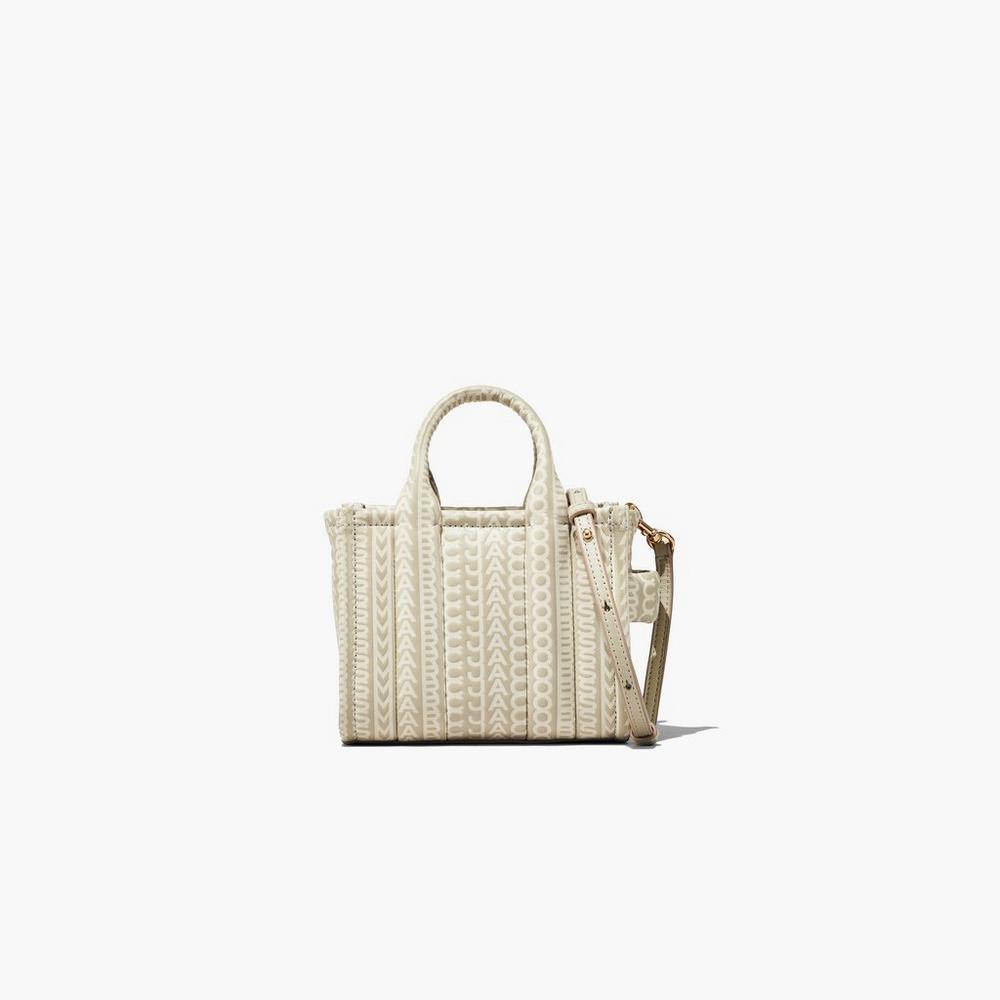 Marc Jacobs Monogram Leather Micro Tote Crossbody Kabelka Damske Hnedožltý | VBPL-12745