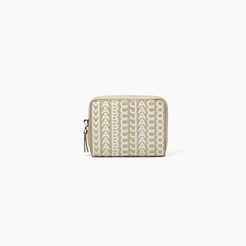 Marc Jacobs Monogram Leather Zip Around Male Penazenky Damske Hnedožltý | LNIM-04872