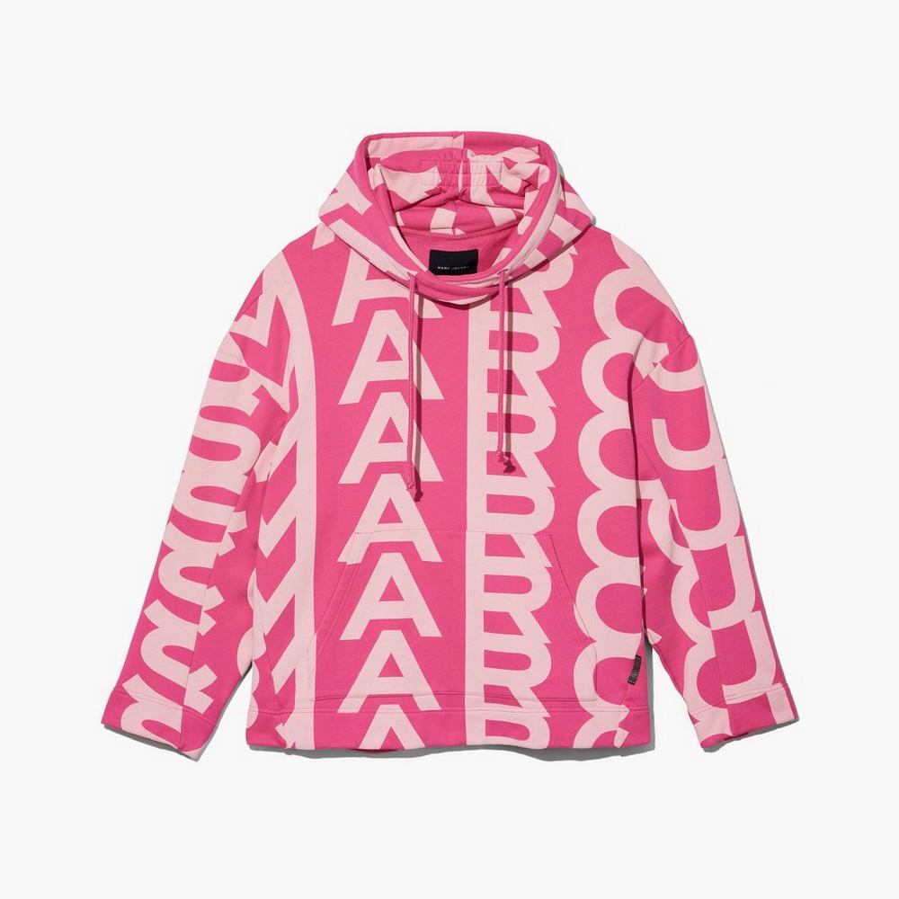 Marc Jacobs Monogram Oversized Mikiny S Kapucňou Damske Svetlo Ruzove Ruzove | EOCW-97630