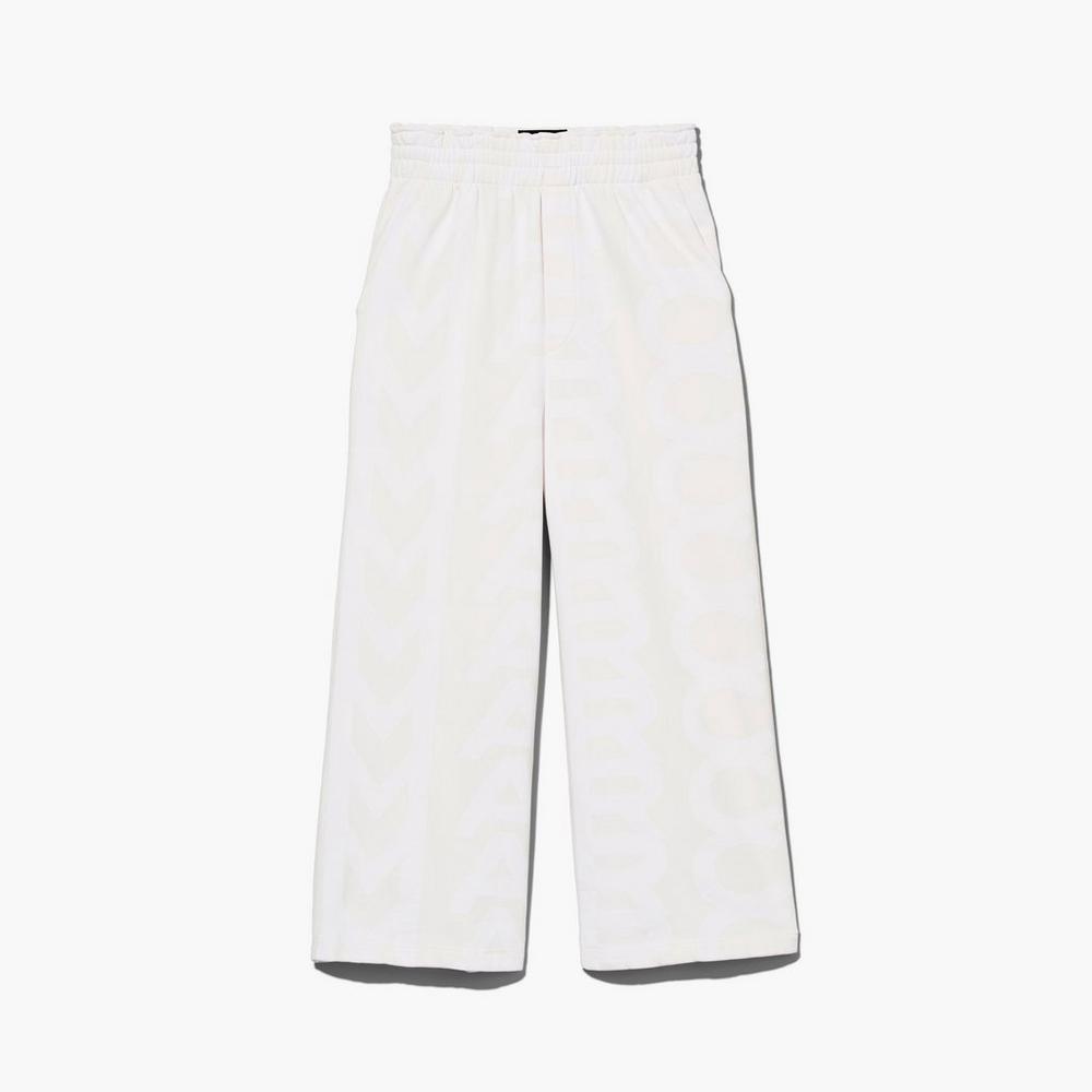 Marc Jacobs Monogram Oversized Sweatpants Nohavice Damske Biele | EZKC-39471