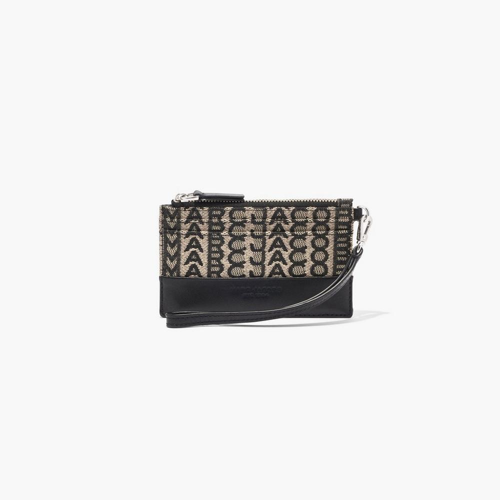 Marc Jacobs Monogram Top Zip Wristlet Male Penazenky Damske Béžové Viacfarebný | ISLG-45619